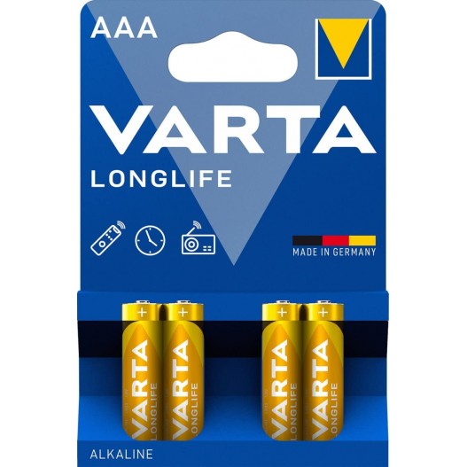 6X PILES AAA VARTA LONGLIFE LR03 1.5V - 5306
