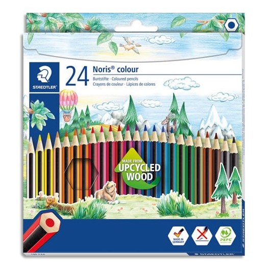 Stock Bureau - STABILO Étui de 18 Crayons WOODY 3 en 1 Extra large + 1 taille  crayon sécurité enfant